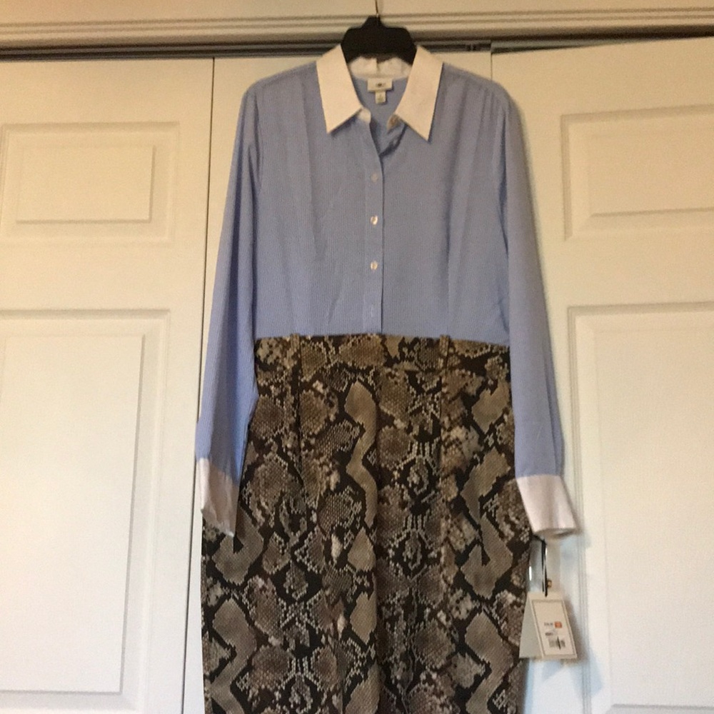 Altuzarra Animal Print Dress with side zipper.